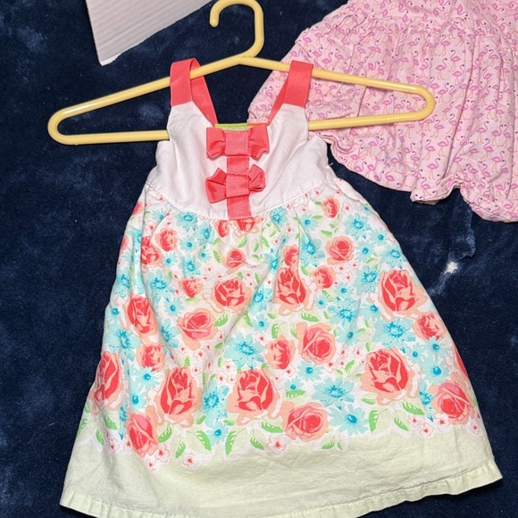 Baby Girl Dresses Bundle!- Pink&Gray, Red, White, Green - Picture 5 of 8